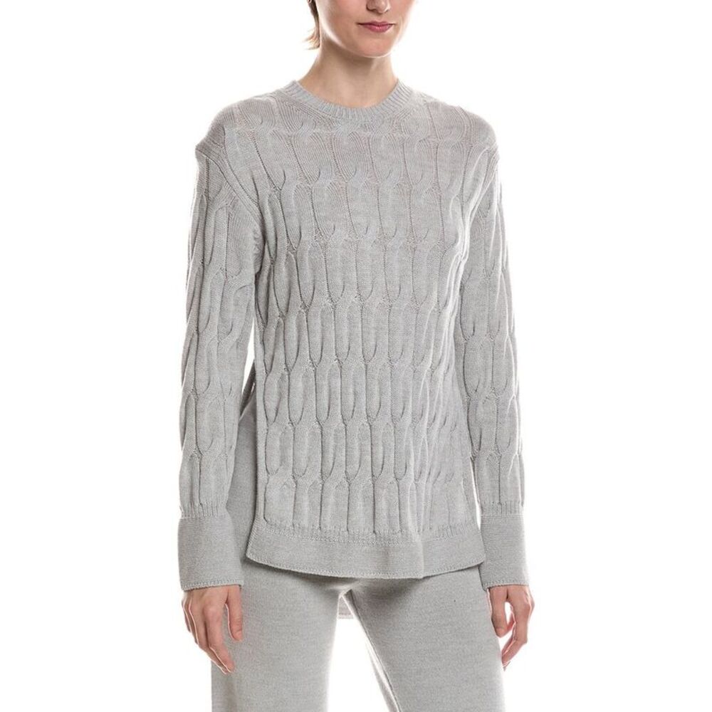Max Mara Womens  Quid Wool Sweater, Grey